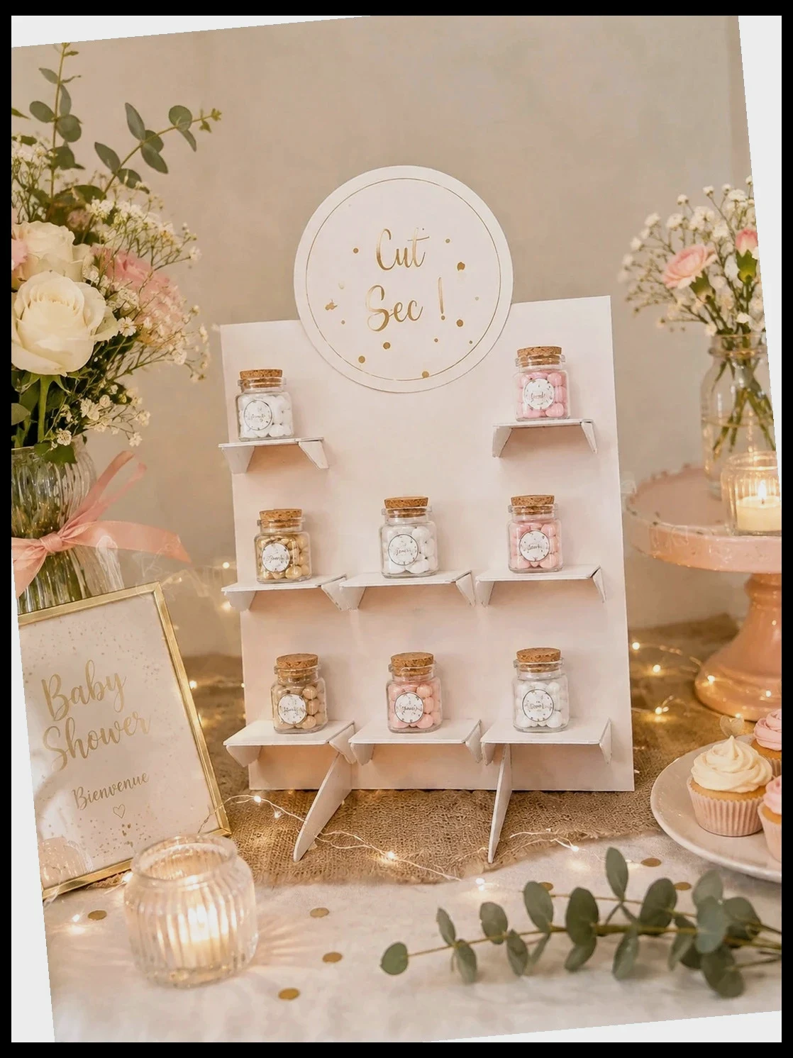 Neuf sous blister – Présentoir fête Cut Sec / Baby Shower