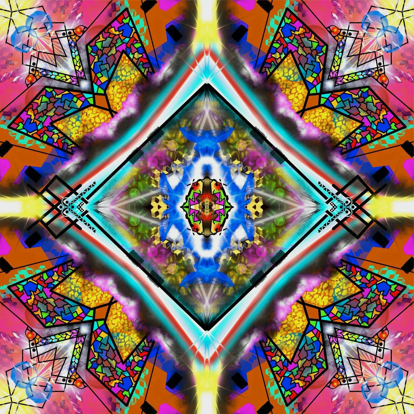 Mandala décoration murale méditation zen motifs géométriques 29x29