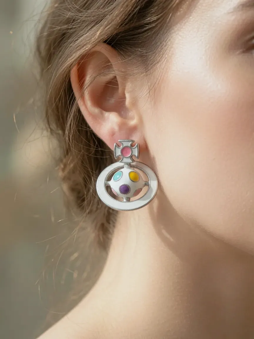 Boucles d'oreilles Vivienne Westwood colorées – Vivienne Westwood – colorées – taille Taille unique 2