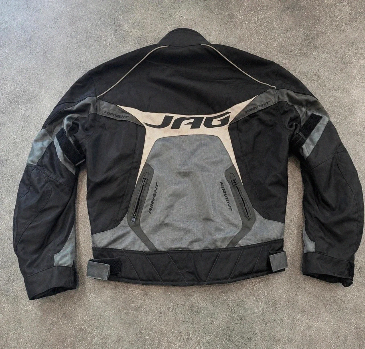 Veste moto Jag Airvent Spider noir gris textile biker touring taille 52/42 L