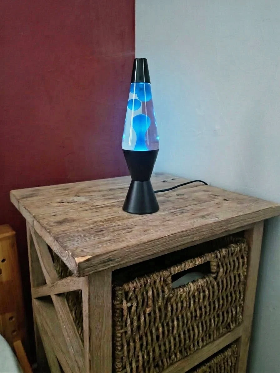 Lampe à lave bleue pieds noirs – Lampe lave