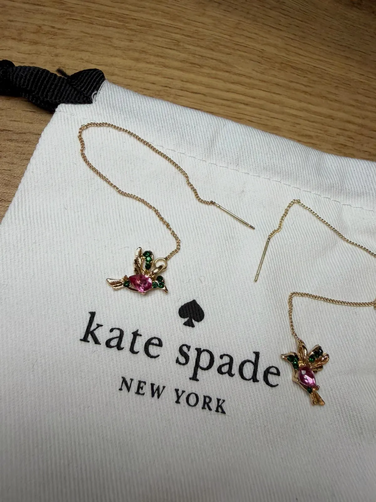 Boucles d'oreilles pendantes colibri Kate Spade – Kate Spade – doré – taille Taille unique 5