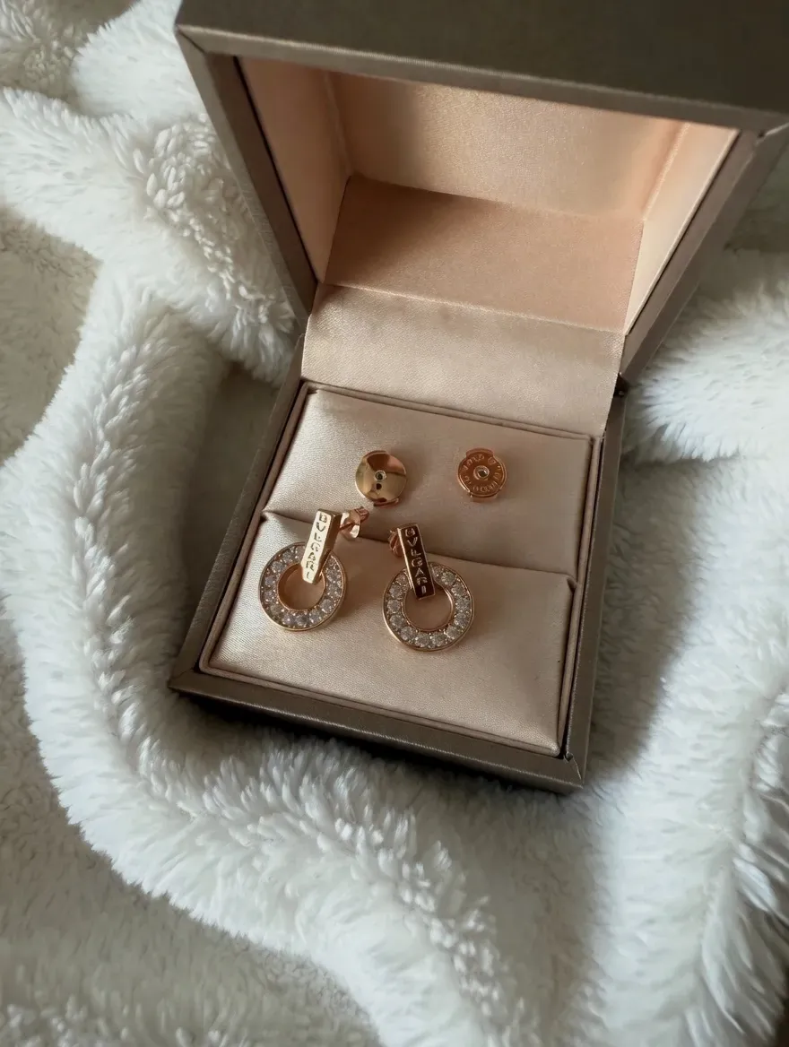 Boucles d'oreilles Bvlgard dorées cristaux – Bvlgard – doré – taille Taille unique 3