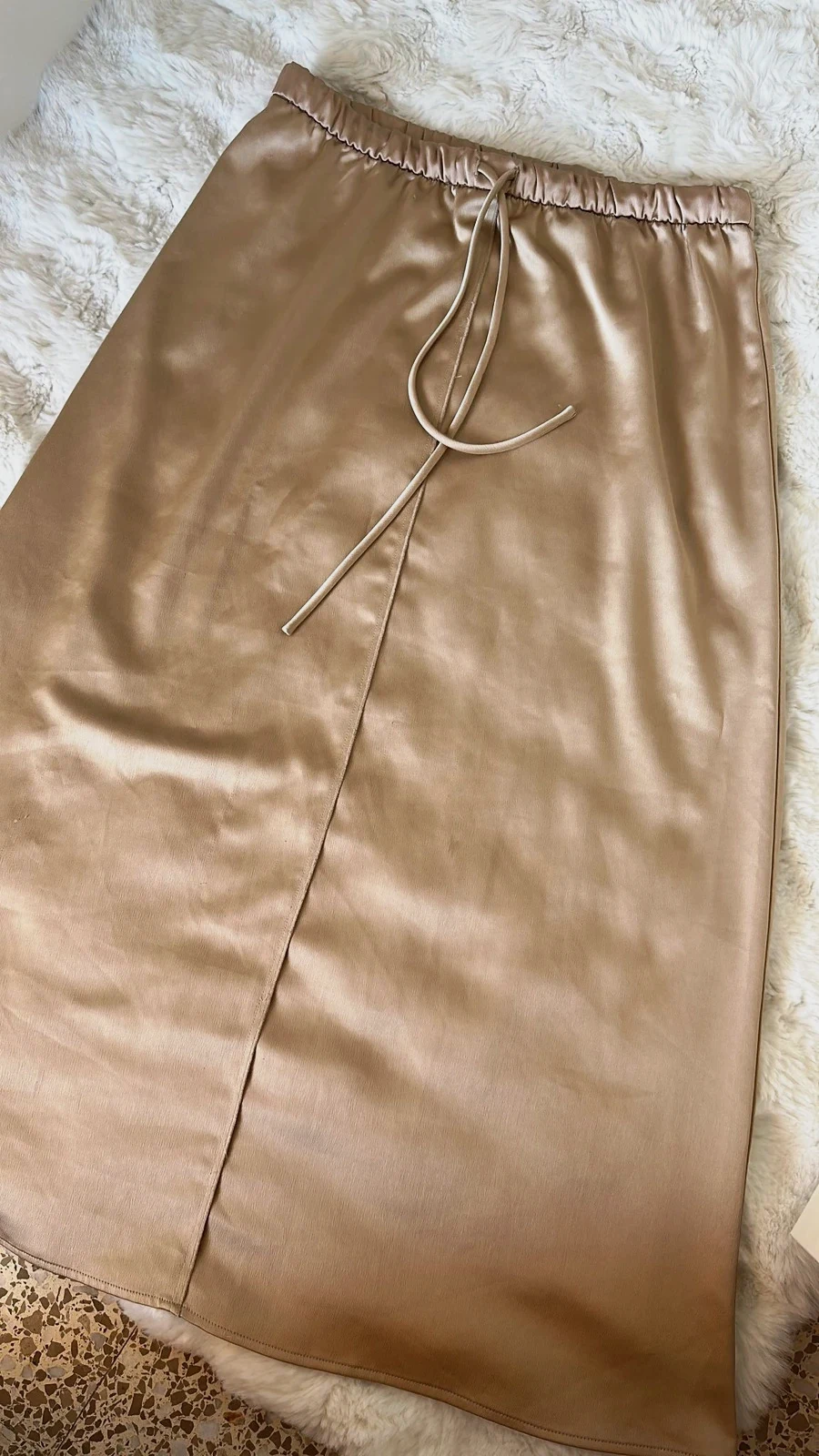Falda color Camel talla M de Mango – Mango – taille M / 38 / 10