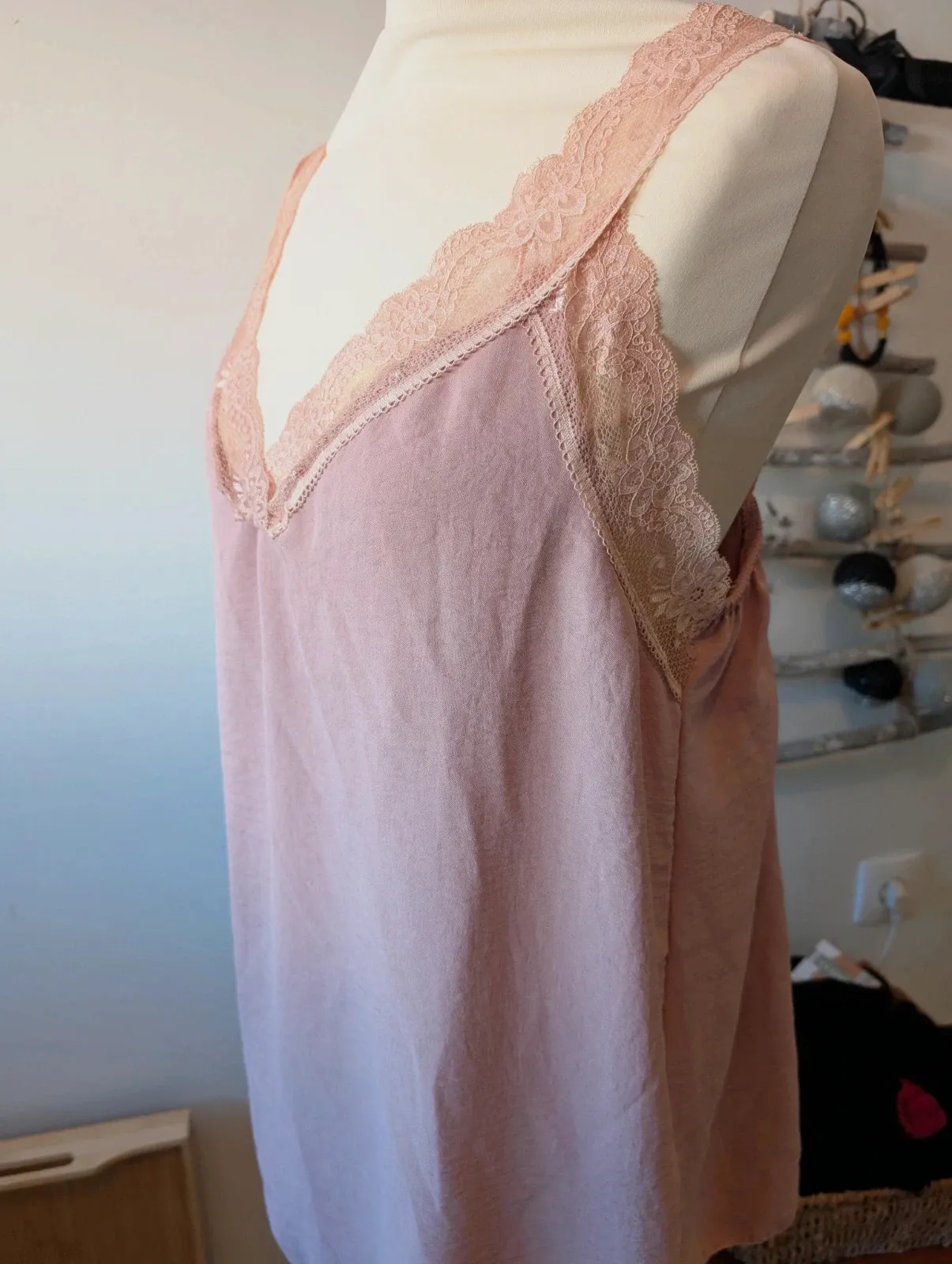 Débardeur / bustier / tunique été rose / saumon Taille Unique – taille Taille unique 3