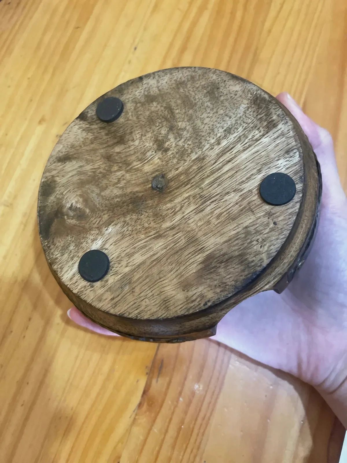 6 posavasos de madera + soporte – Madera 2