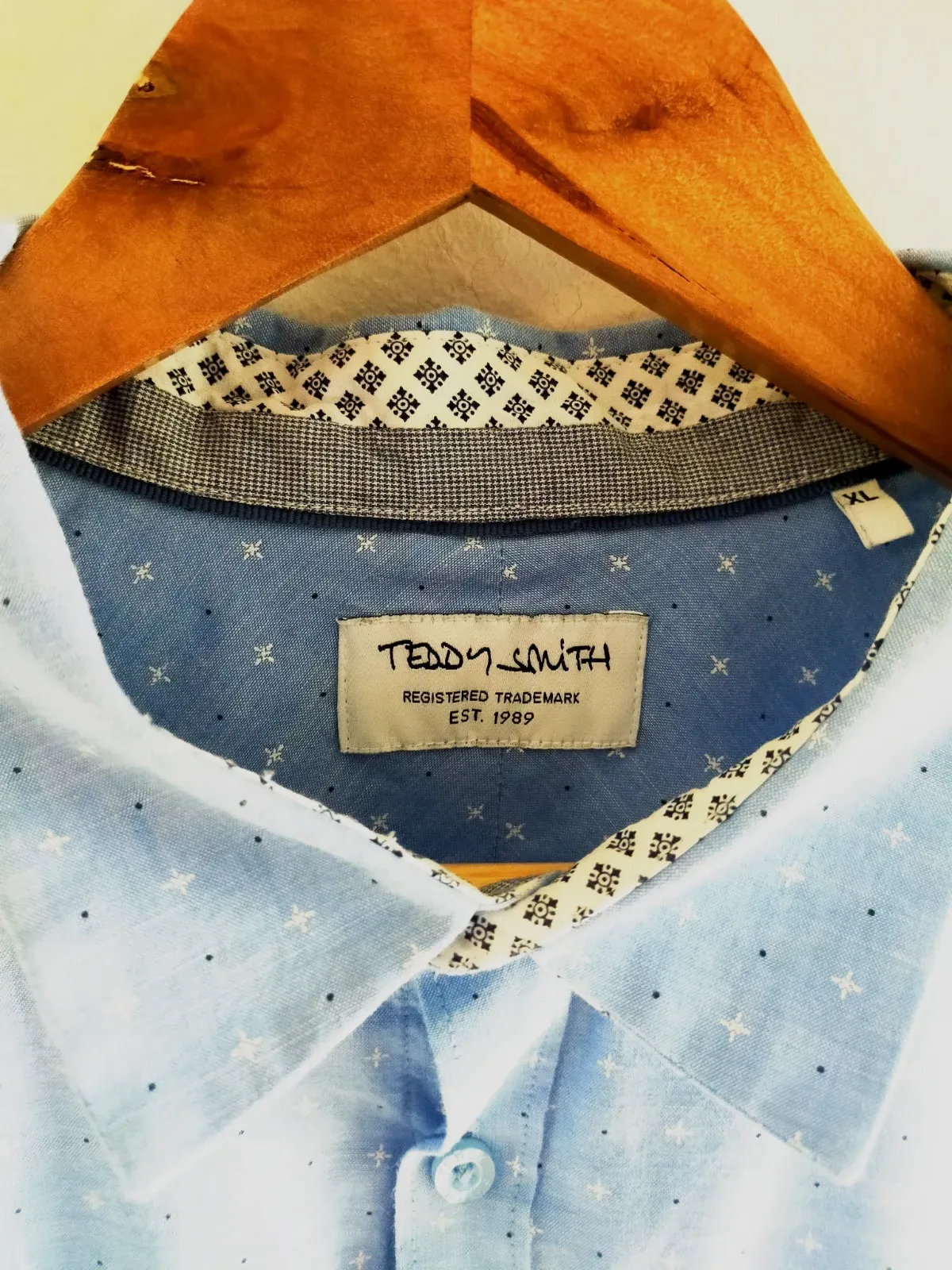 Chemise teddy Smith bleu ciel coton taille XL – Teddy Smith – taille XL 3