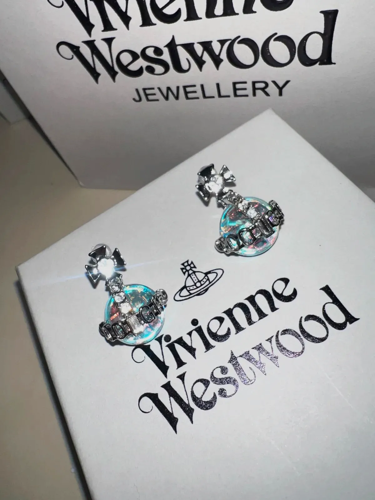 Boucles d'oreilles Vivienne Westwood Orb strass – Vivienne Westwood – taille Taille unique 6