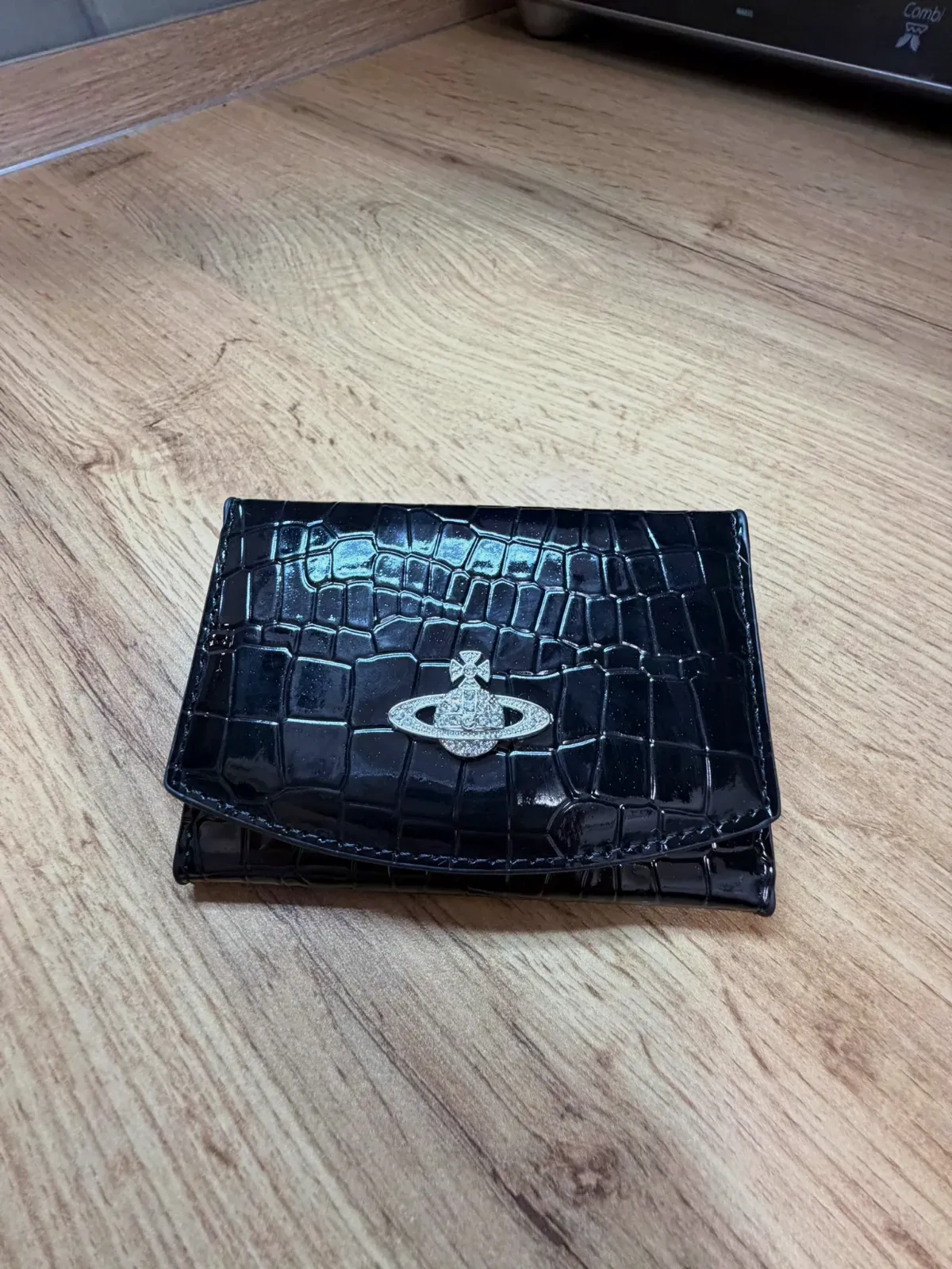 Portefeuille Vivienne Westwood noir crocodile – Vivienne Westwood – noir – taille Taille unique 4