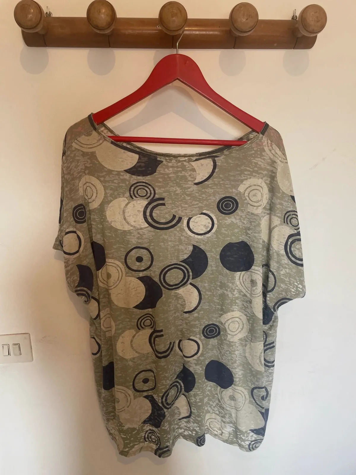 Camiseta Manga Japonesa Boho-Chic • Estampado Geométrico – Italia – taille XL / 42 / 14 2