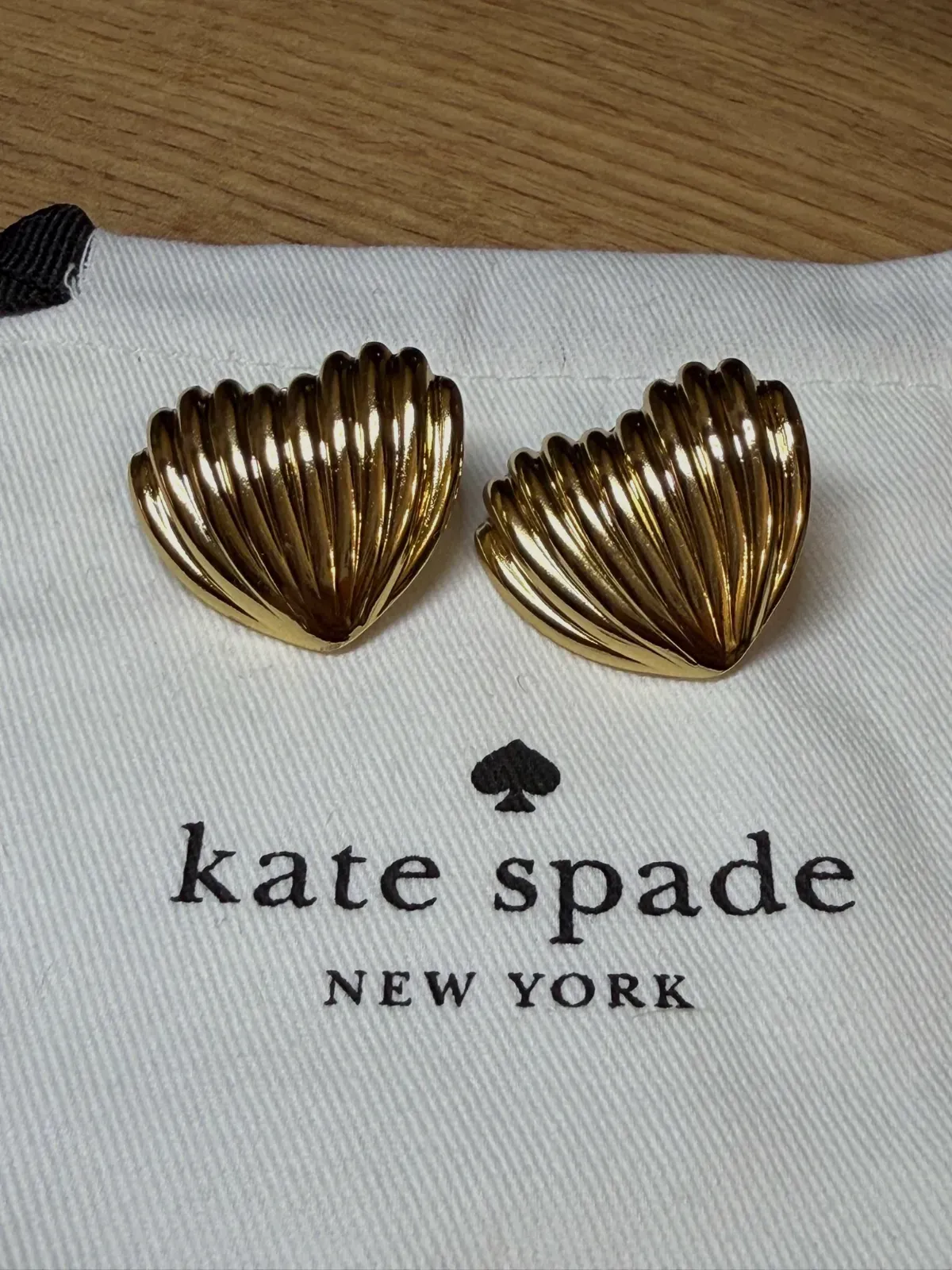 Boucles d'oreilles cœur Kate Spade dorées – Kate Spade – doré – taille Taille unique 5