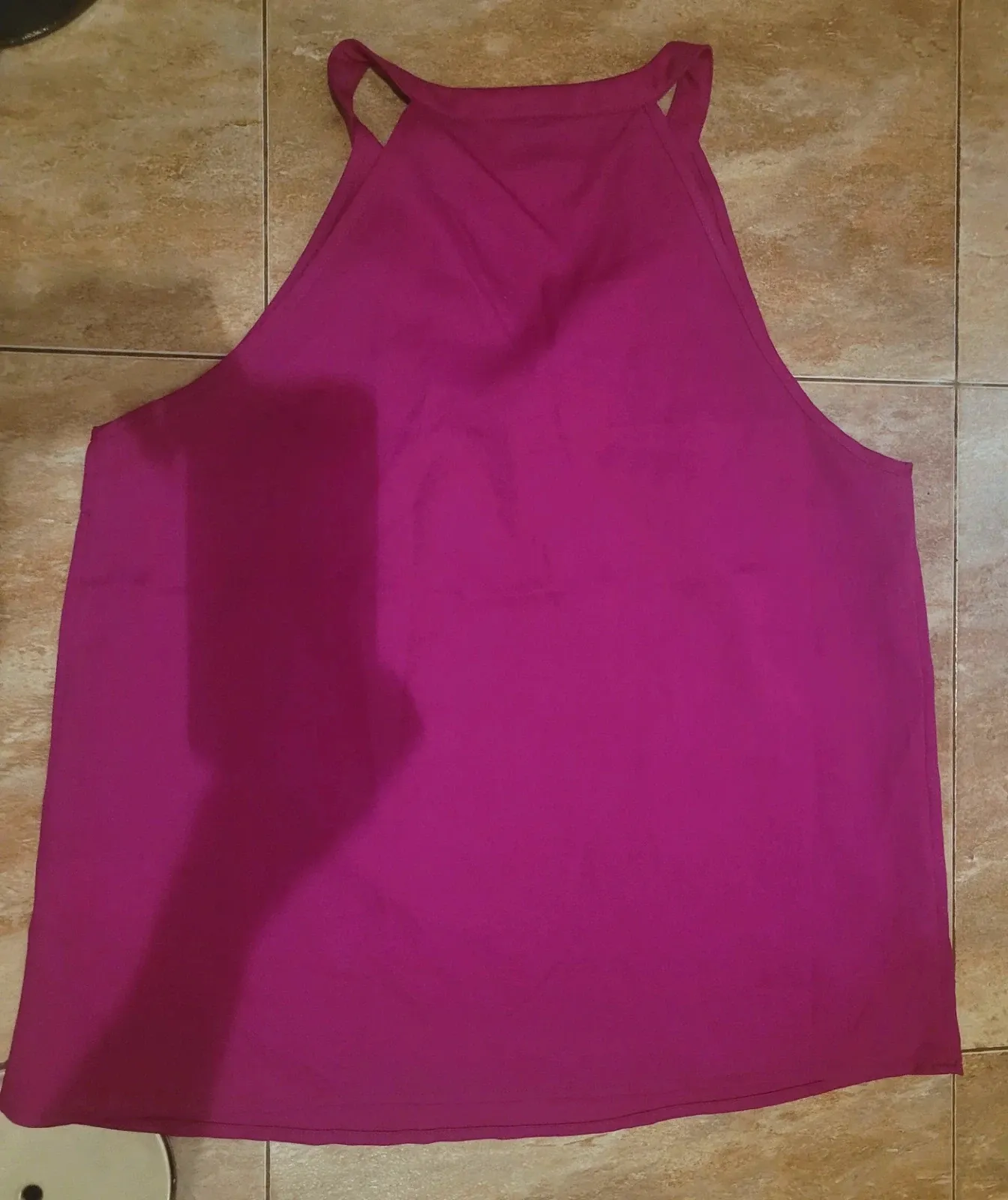 Blusa elegante fucsia sin mangas - Talla M – Shein – taille M / 38 / 10 2