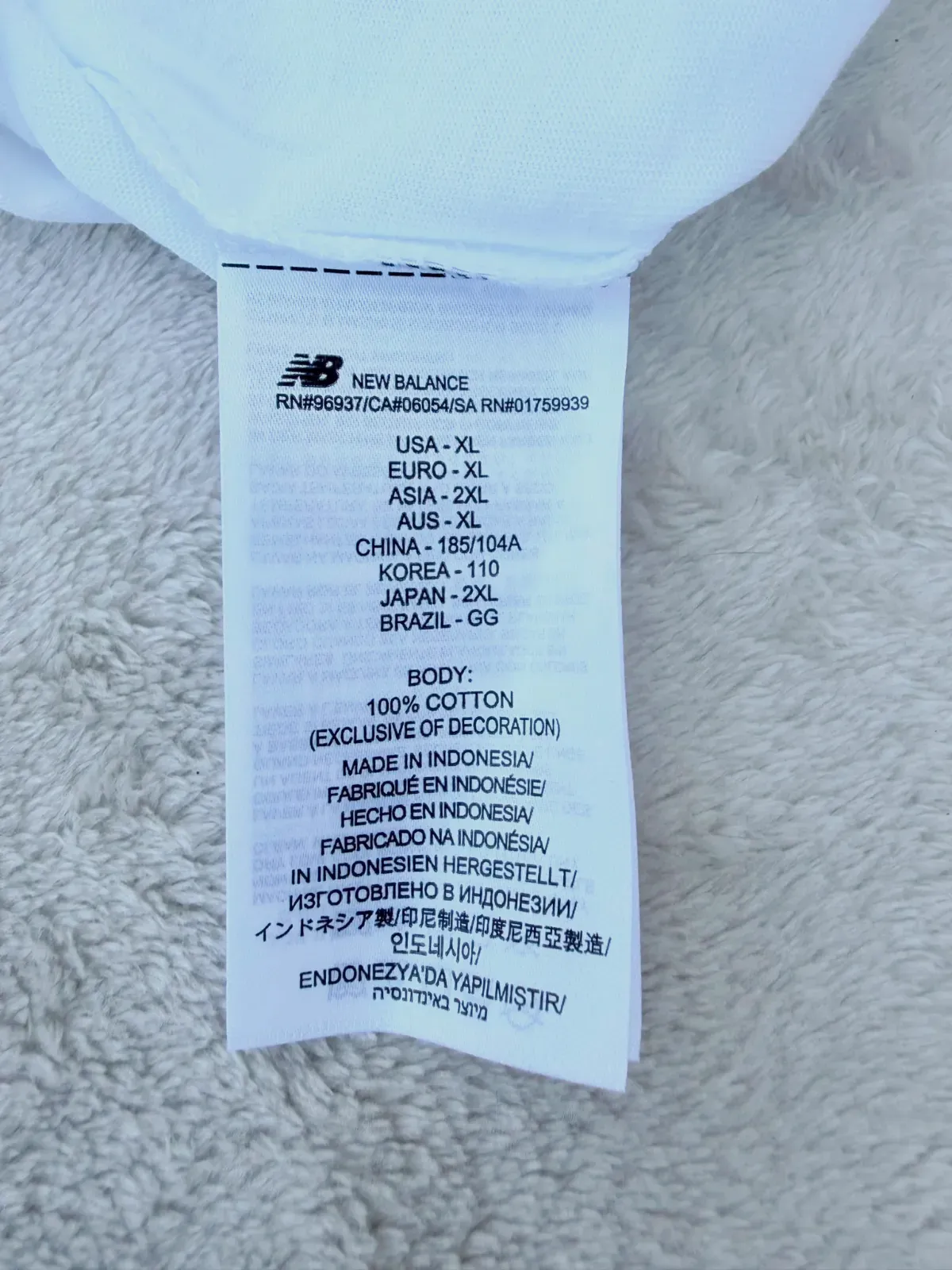 T-shirt New Balance blanc XL – New Balance – blanc – taille XL 3