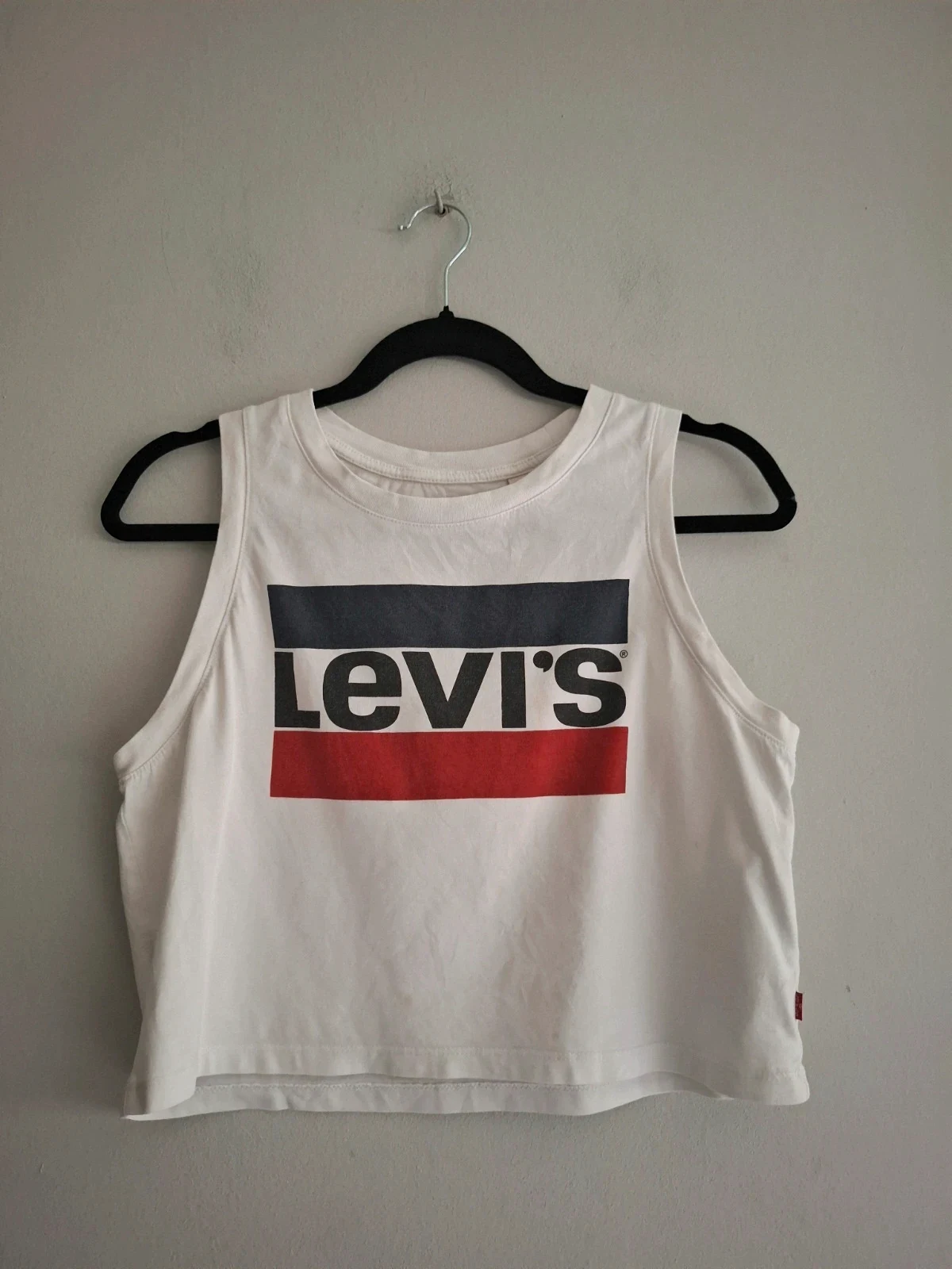 Top / Camiseta de Tirantes Levi's Blanco Crop Talla S – Levi's – taille S / 36 / 8