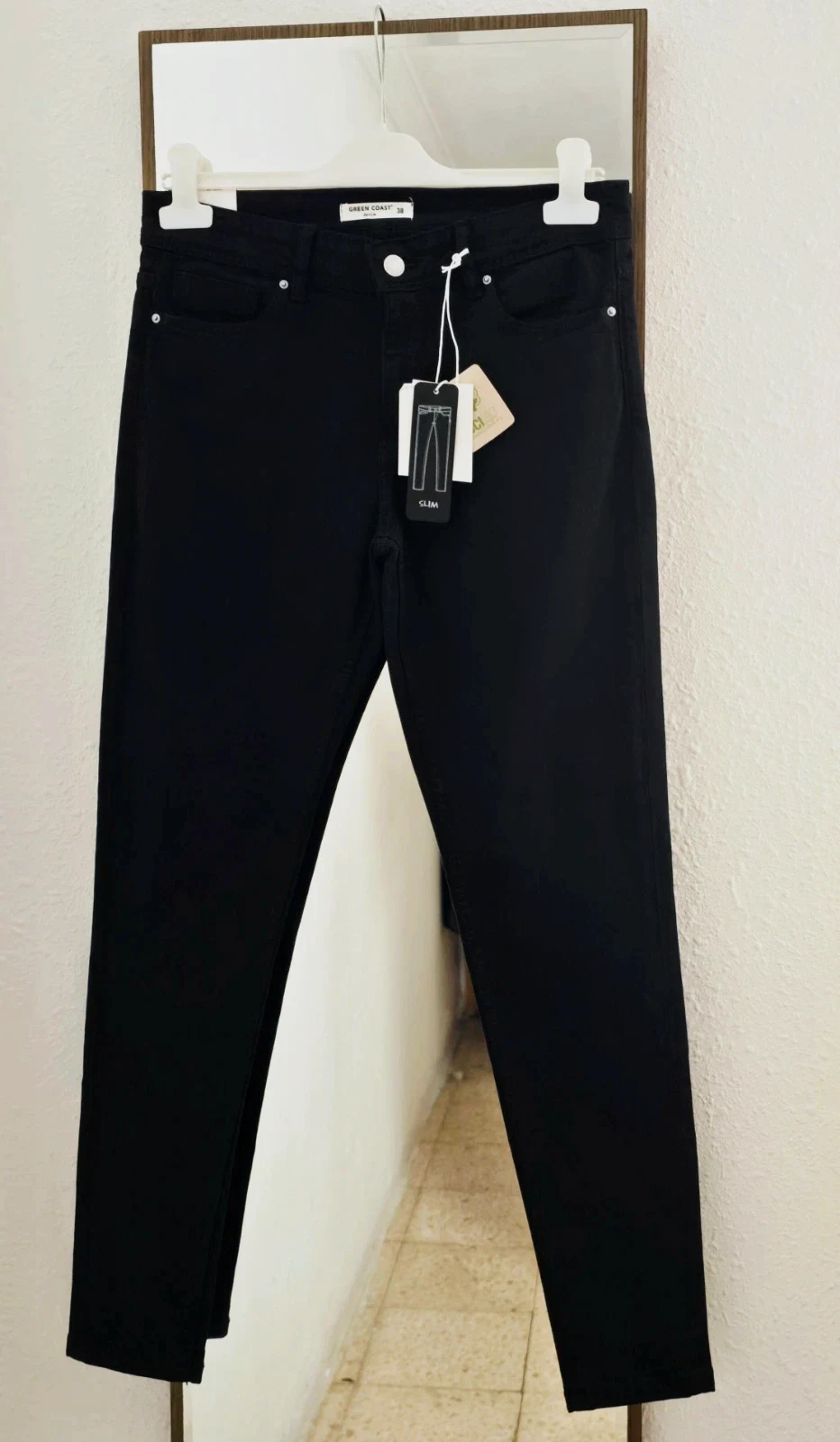 Vaqueros negros slim Talla 38