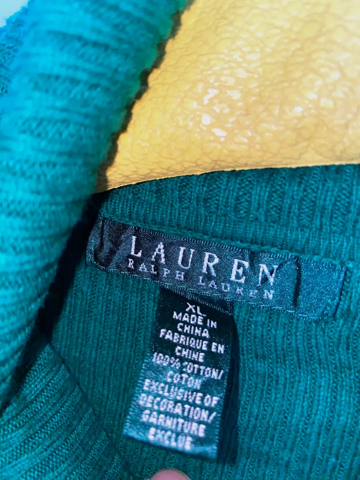 Groene rolkraagtrui Lauren Ralph Lauren maat XL – Lauren Ralph Lauren – taille XL 2