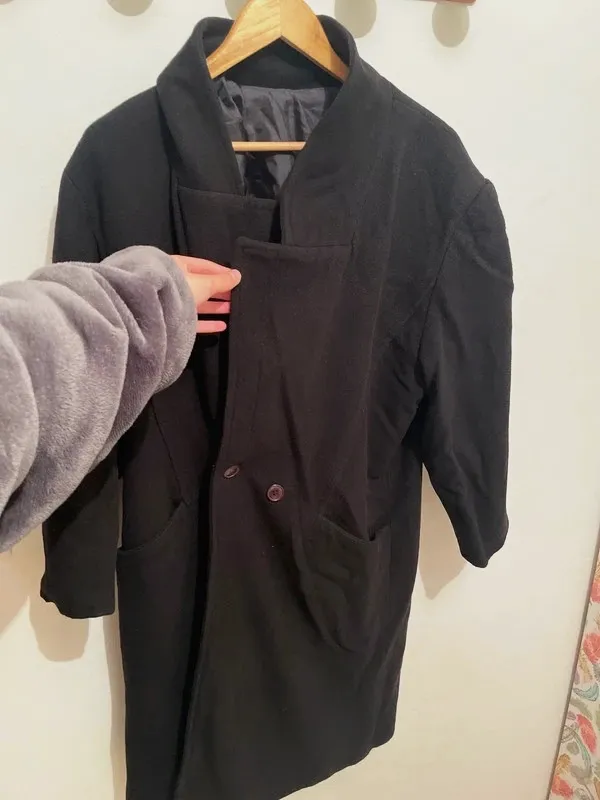 Abrigo Negro Vintage Nikole - Made in Spain - Talla 42 (L) – Nikole – taille XL / 42 / 14 3