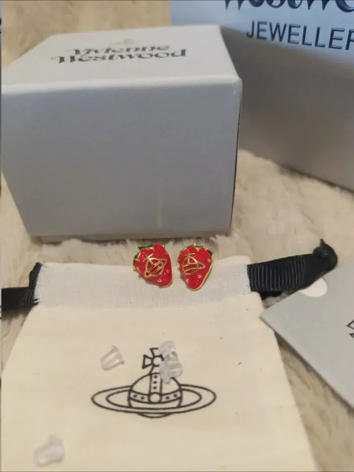 Boucles d'oreilles fraises Vivienne Westwood – Vivienne Westwood – rouge doré – taille Taille unique 2