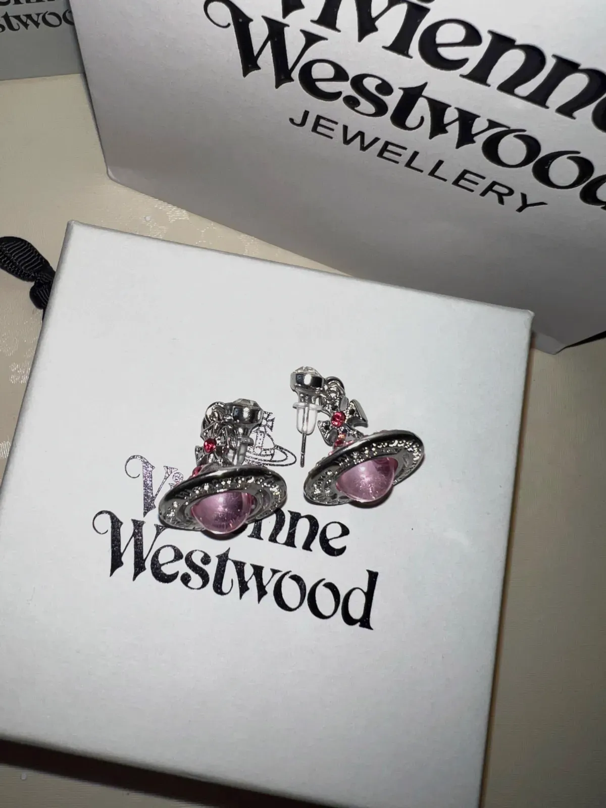 Boucles d'oreilles Vivienne Westwood orb rose – Vivienne Westwood – rose – taille Taille unique 4