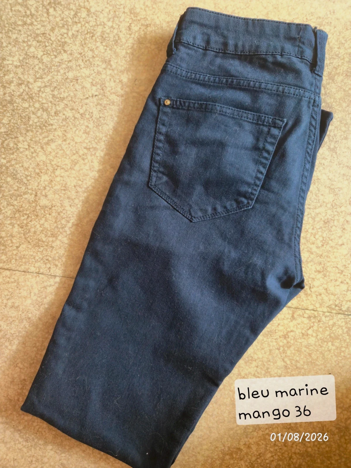 Jeans bleu marine mango taille 36
