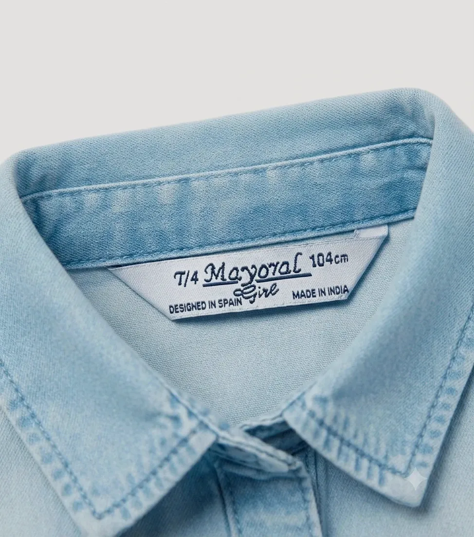 Camisa vaquera con tachuelas Mayoral - Talla 4 años (104 cm) – Mayoral – taille 4 ans / 104 cm 4