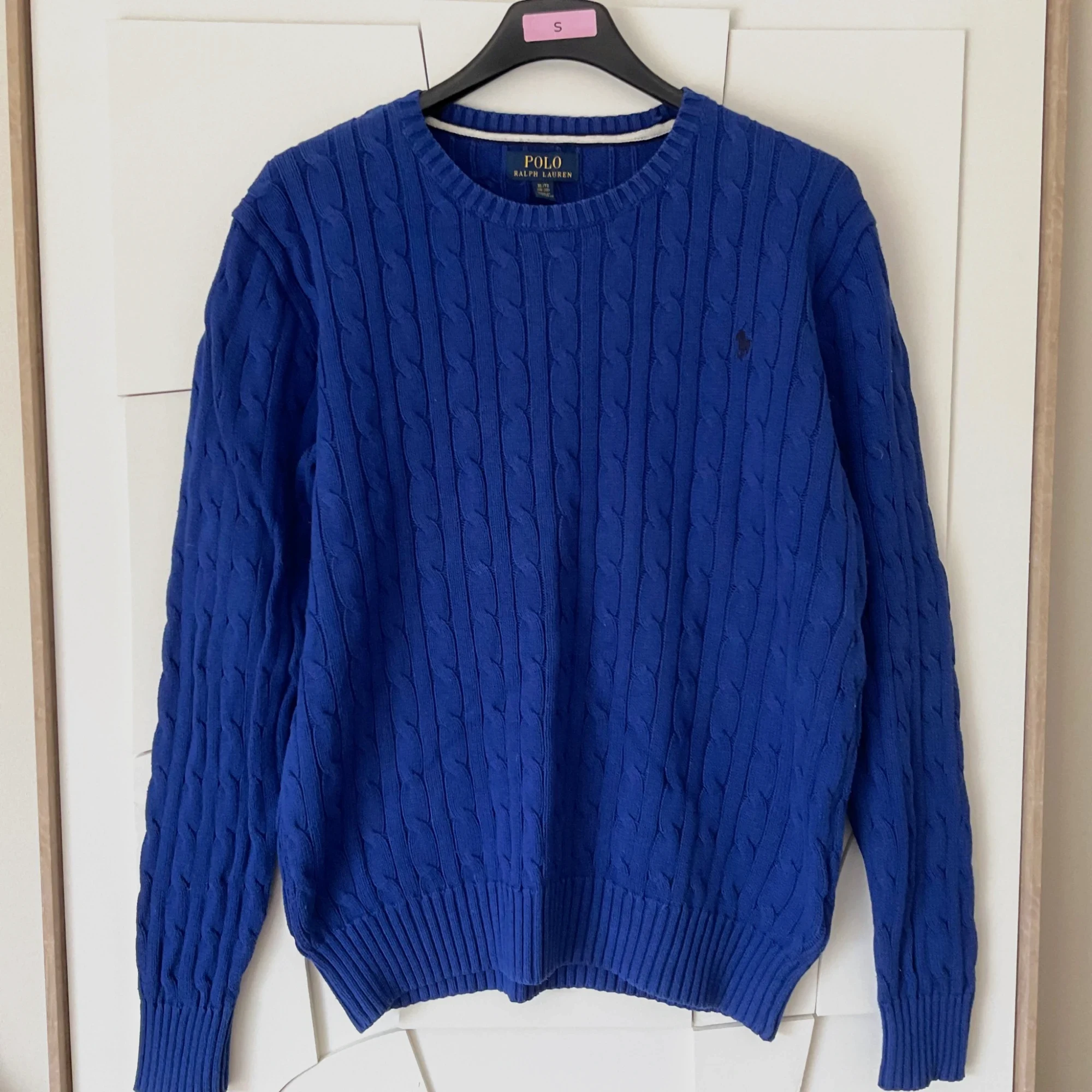 Pull à torsades Polo Ralph Lauren bleu