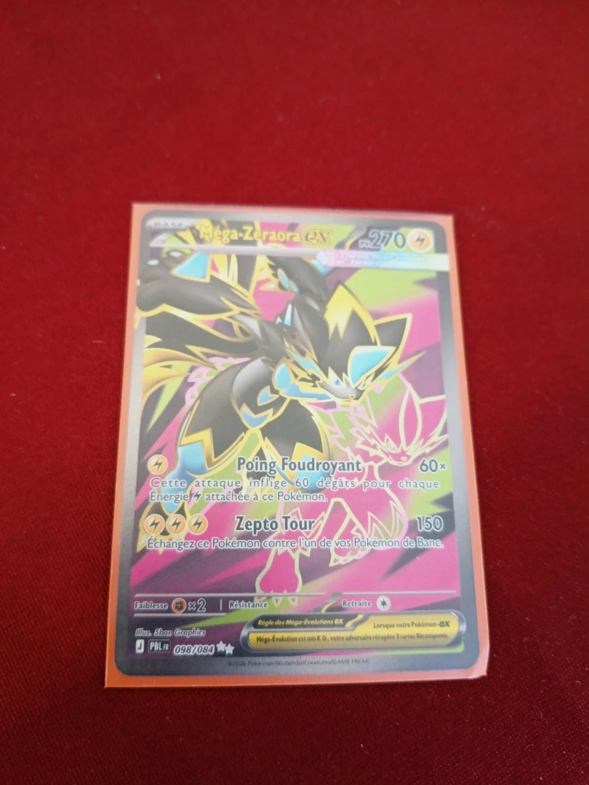 Carte Mega Zeraora EX pokemon – Pokémon