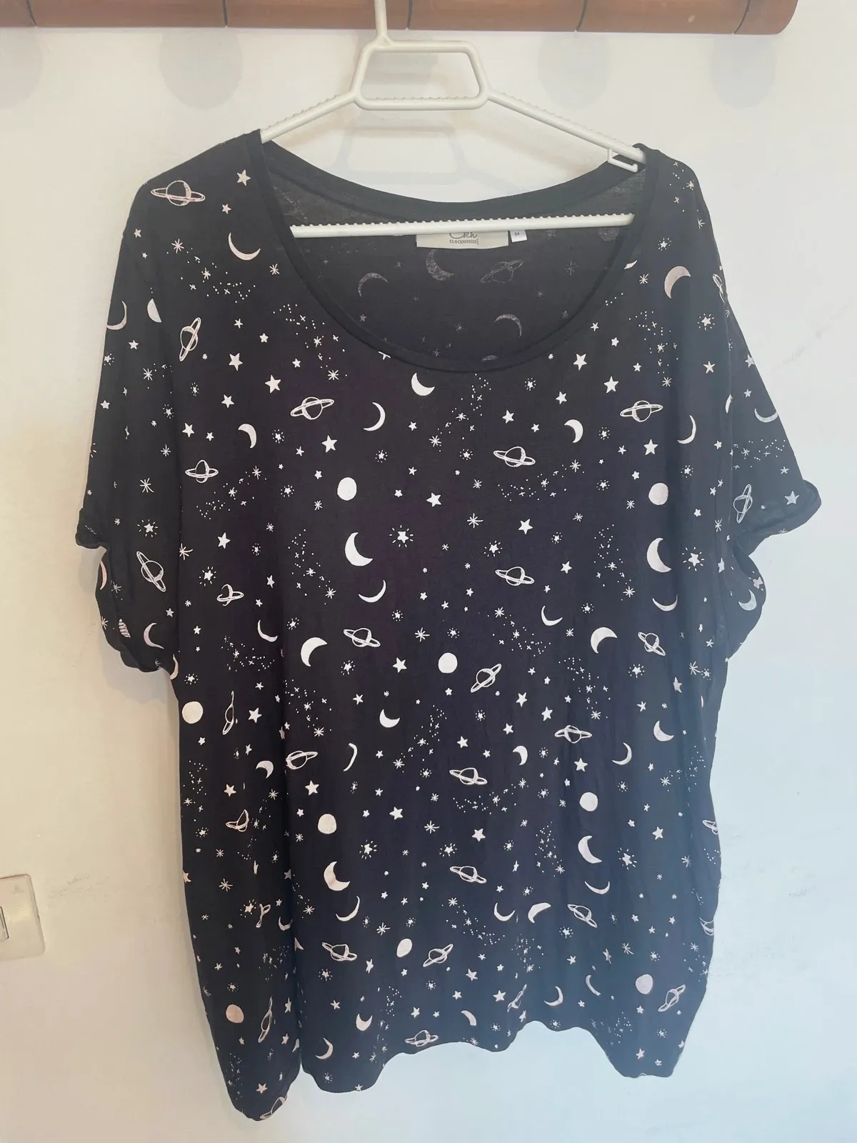Camiseta Galáctica Estrellas y Lunas • Clockhouse Talla 54 – Clockhouse – taille 7XL / 54 / 26 2