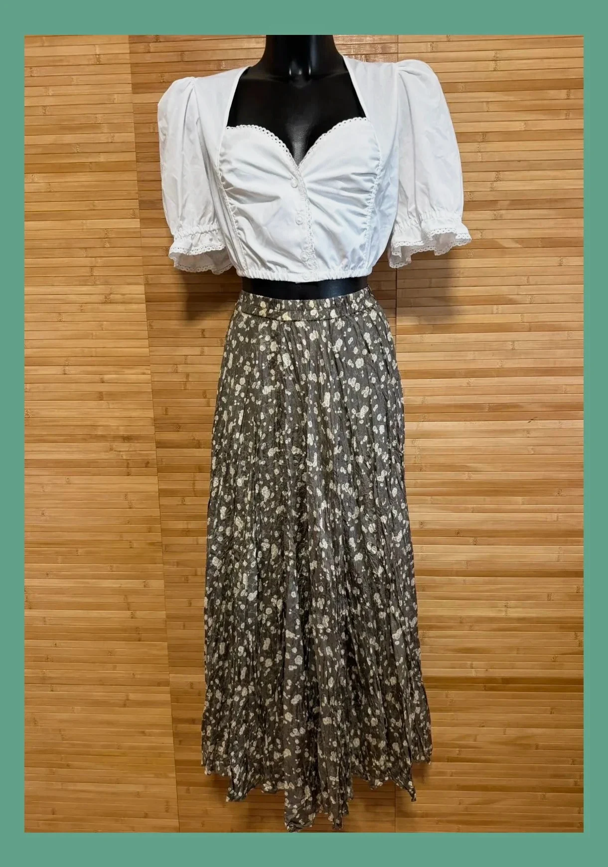 Espectacular falda larga seda 100% , talla 42 😍 – Malvin – taille XL / 42 / 14