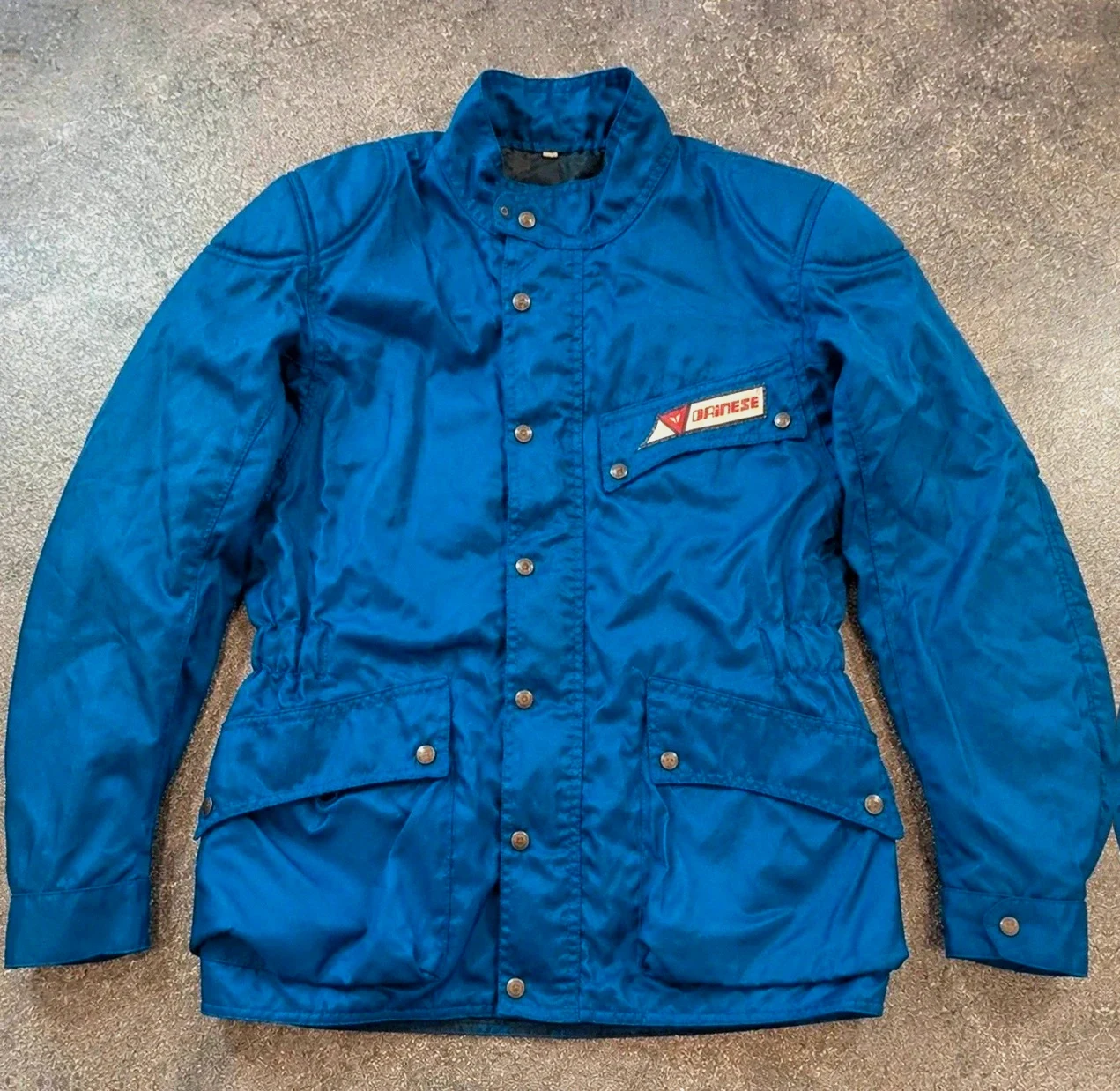 Veste moto Dainese vintage imperméable bleu 48 made in Italy
