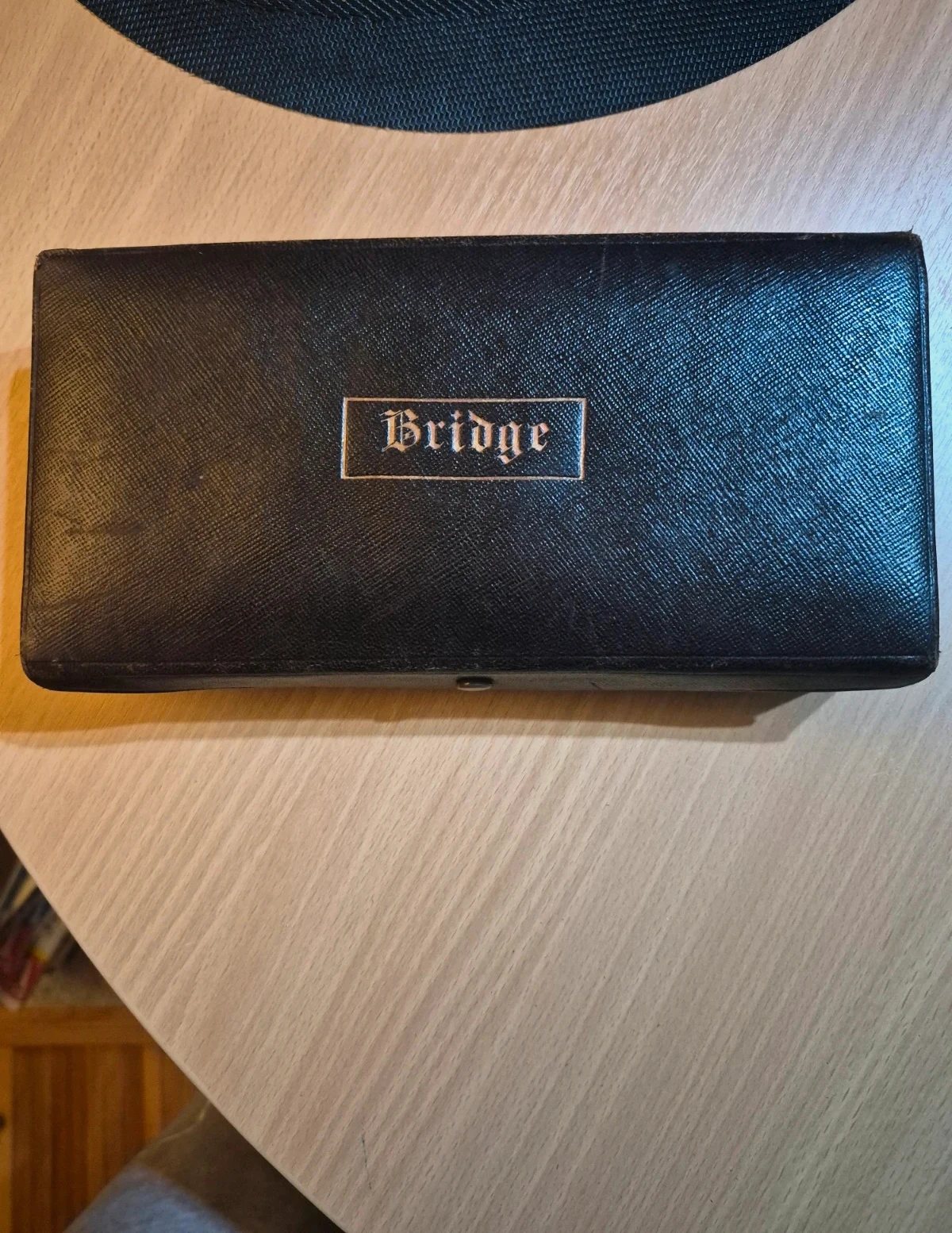 Coffret Bridge vintage complet – 2 jeux de cartes + bloc-notes vierge + règles – état collector