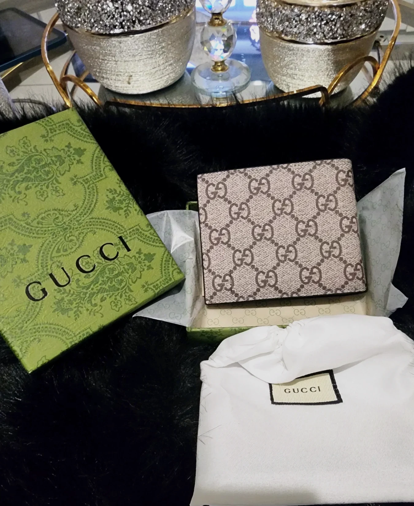 Portefeuille Gucci GG Supreme avec motifs