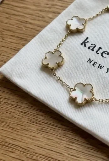Kate Spade Clover Gold Mother-of-Pearl bracelet