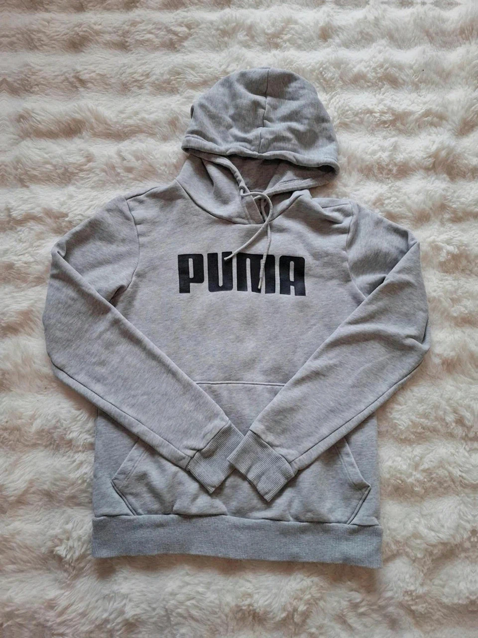 Puma Sweat à Capuche Gris Chiné T.S (36)
