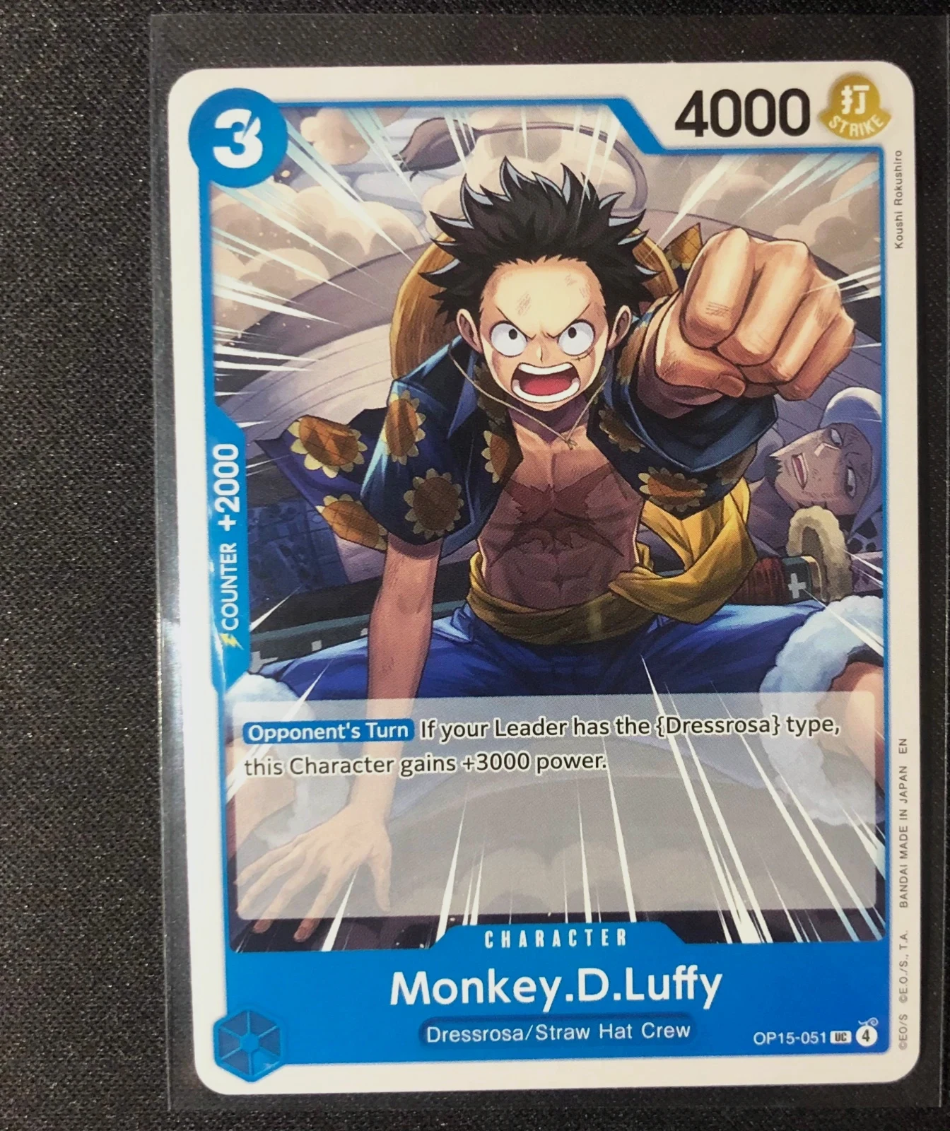 Monkey D. Luffy OP15-051 Uncommon Character Monkey D. Luffy OP15-051 Uncommon Character – Bandai Namco