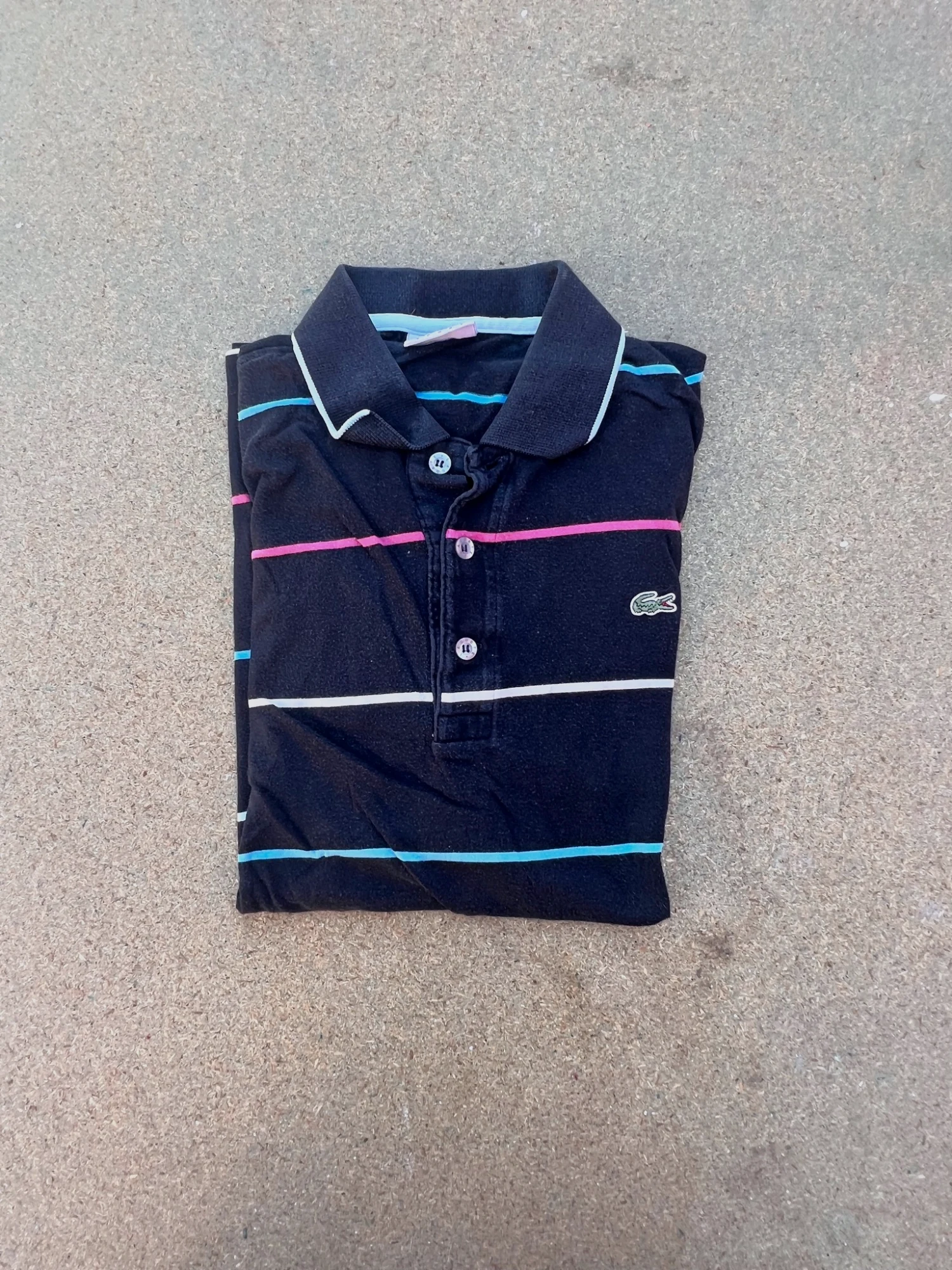 Polo Lacoste à rayures taille L – Lacoste – taille L