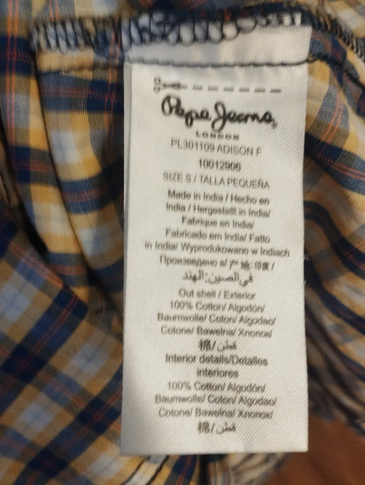 Camisa a cuadros Pepe Jeans Talla S  – Pepe Jeans – taille S 6