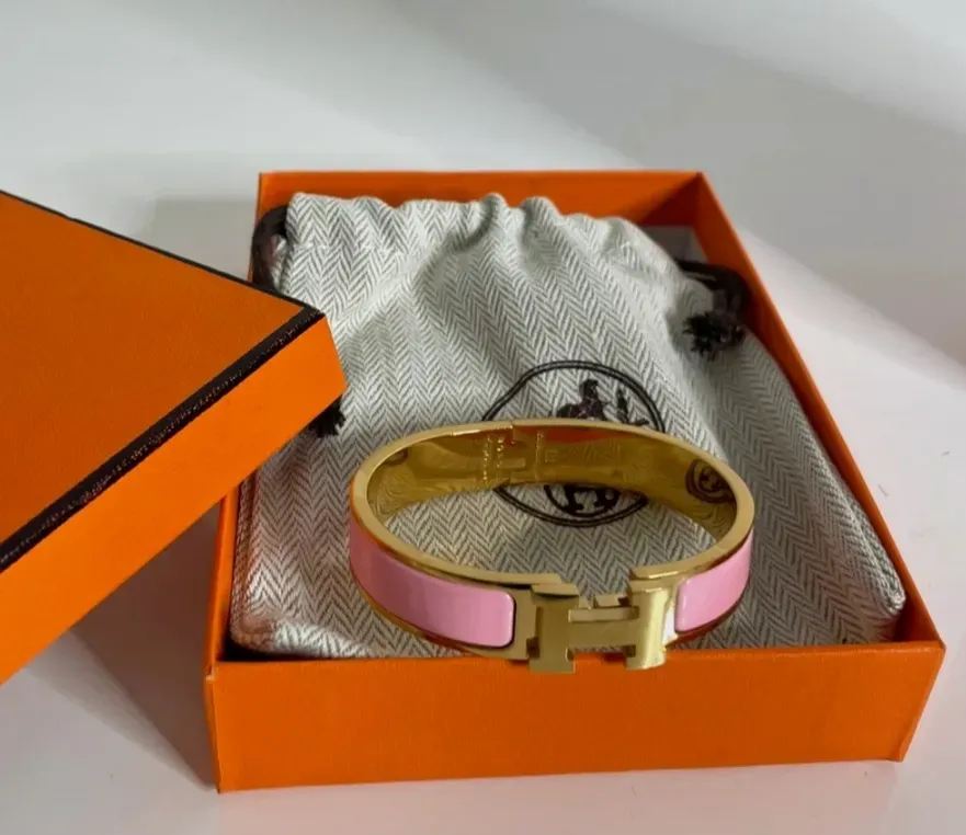 Bracelet Hermès Clic H - GM Or Rose  – Hermès – or rose – taille Taille unique 8
