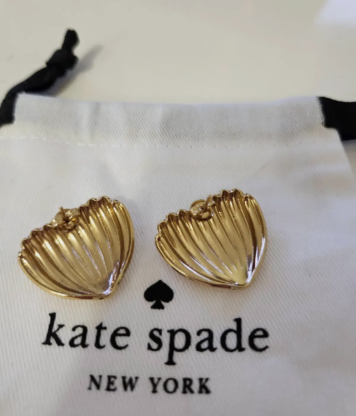 Boucles d'oreilles Kate Spade coquillage doré – kate spade – doré – taille Taille unique 3