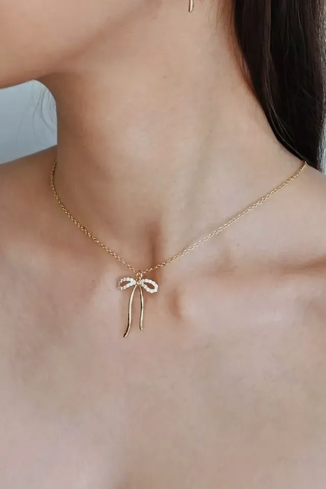 Collier nœud doré et argenté – Tendance – doré et argenté – taille Taille unique 3