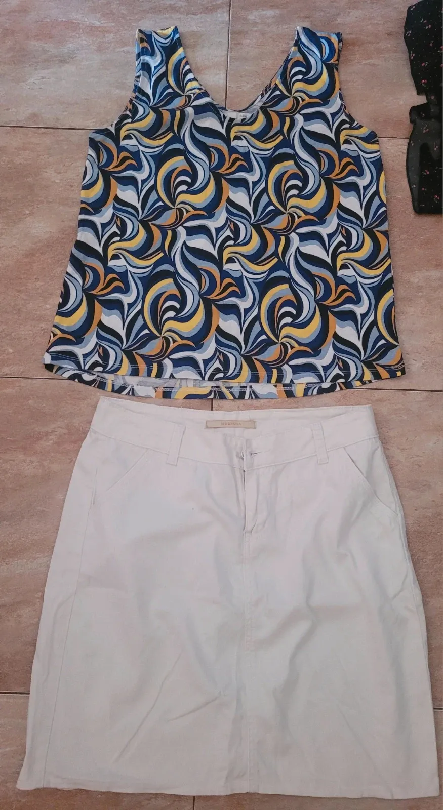 Lote 6 piezas 2 faldas y 4 camisetas para combinar talla S38 – shein, sfera casual, Mosnova – taille S / 36 / 8 4