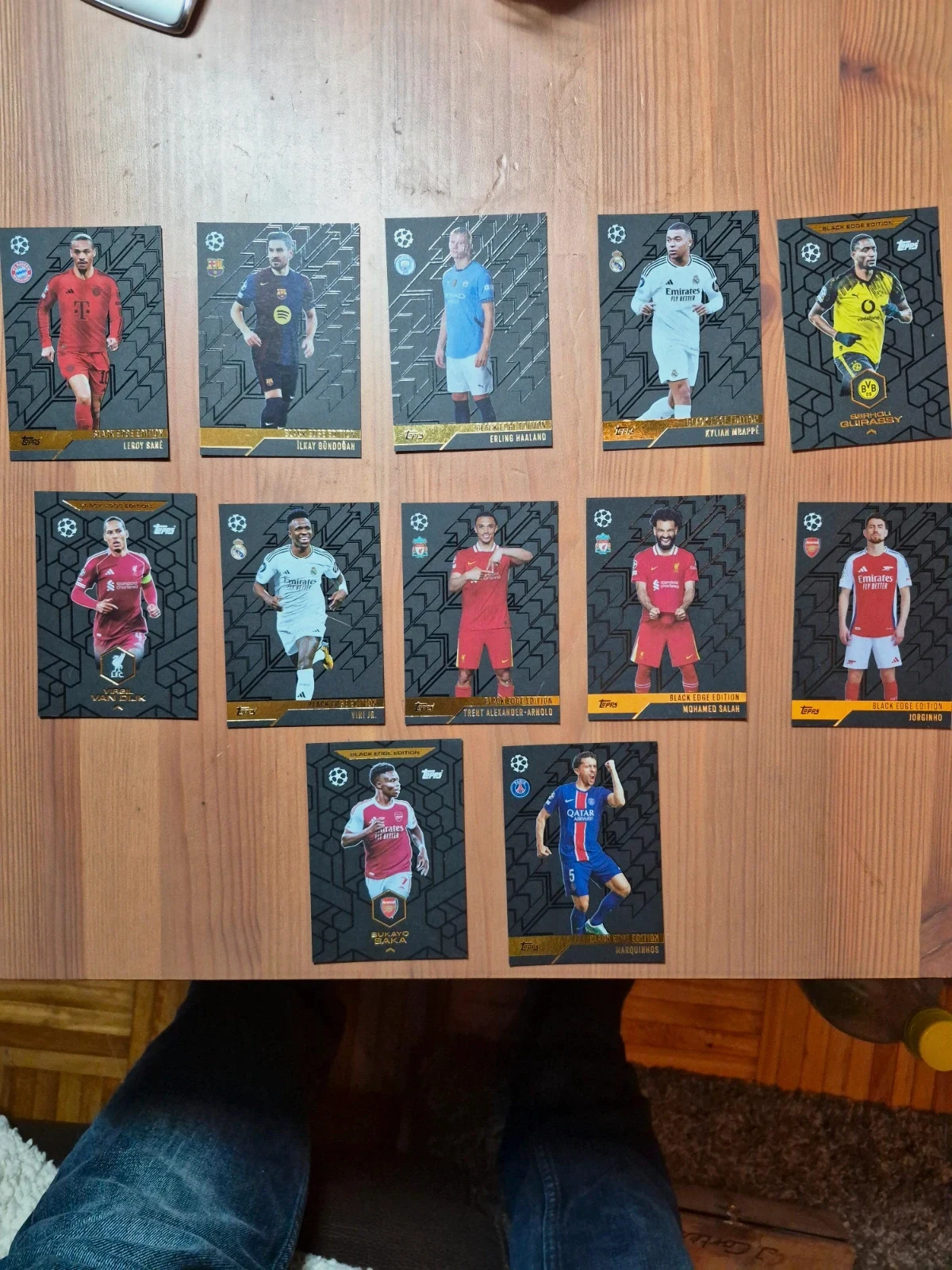 Lot de 12 cartes toop Black edge édition