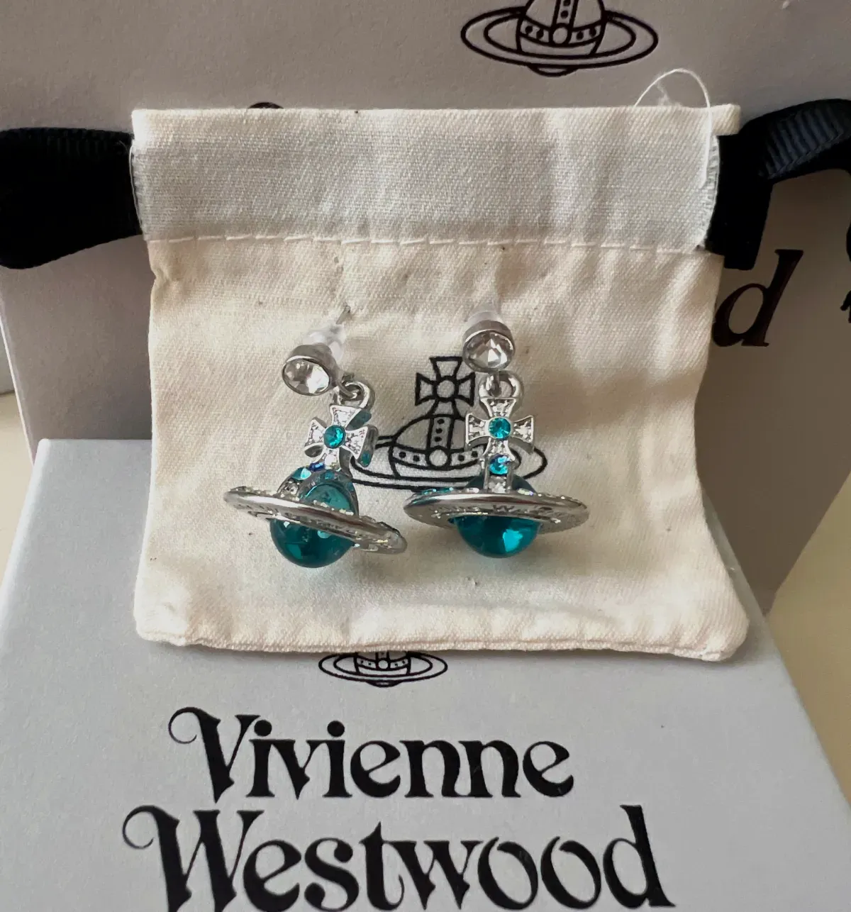 Boucles d'oreilles Vivienne Westwood Orb strass – Vivienne Westwood – taille Taille unique 3