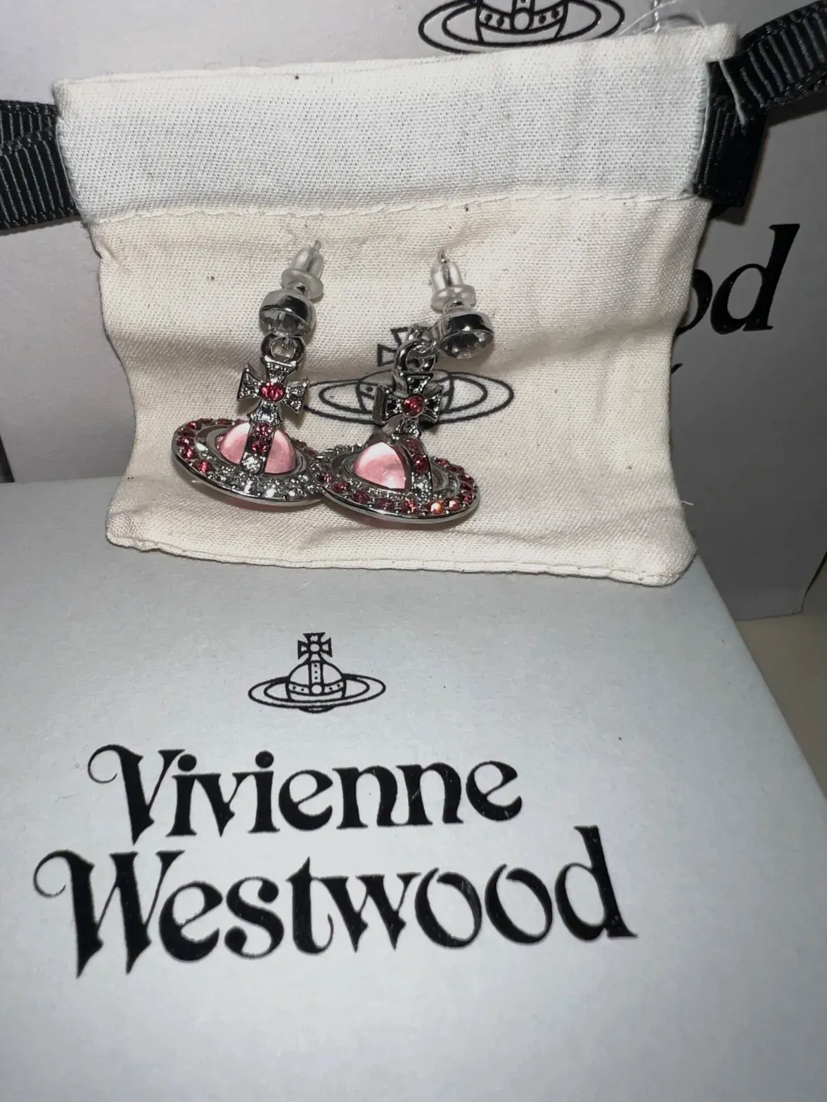 Boucles d'oreilles Vivienne Westwood orb rose – Vivienne Westwood – rose – taille Taille unique 2