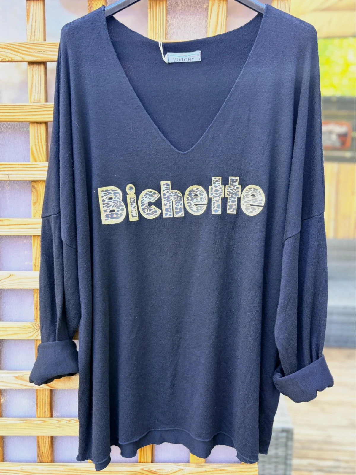 Pull fin noir Bichette 42/48