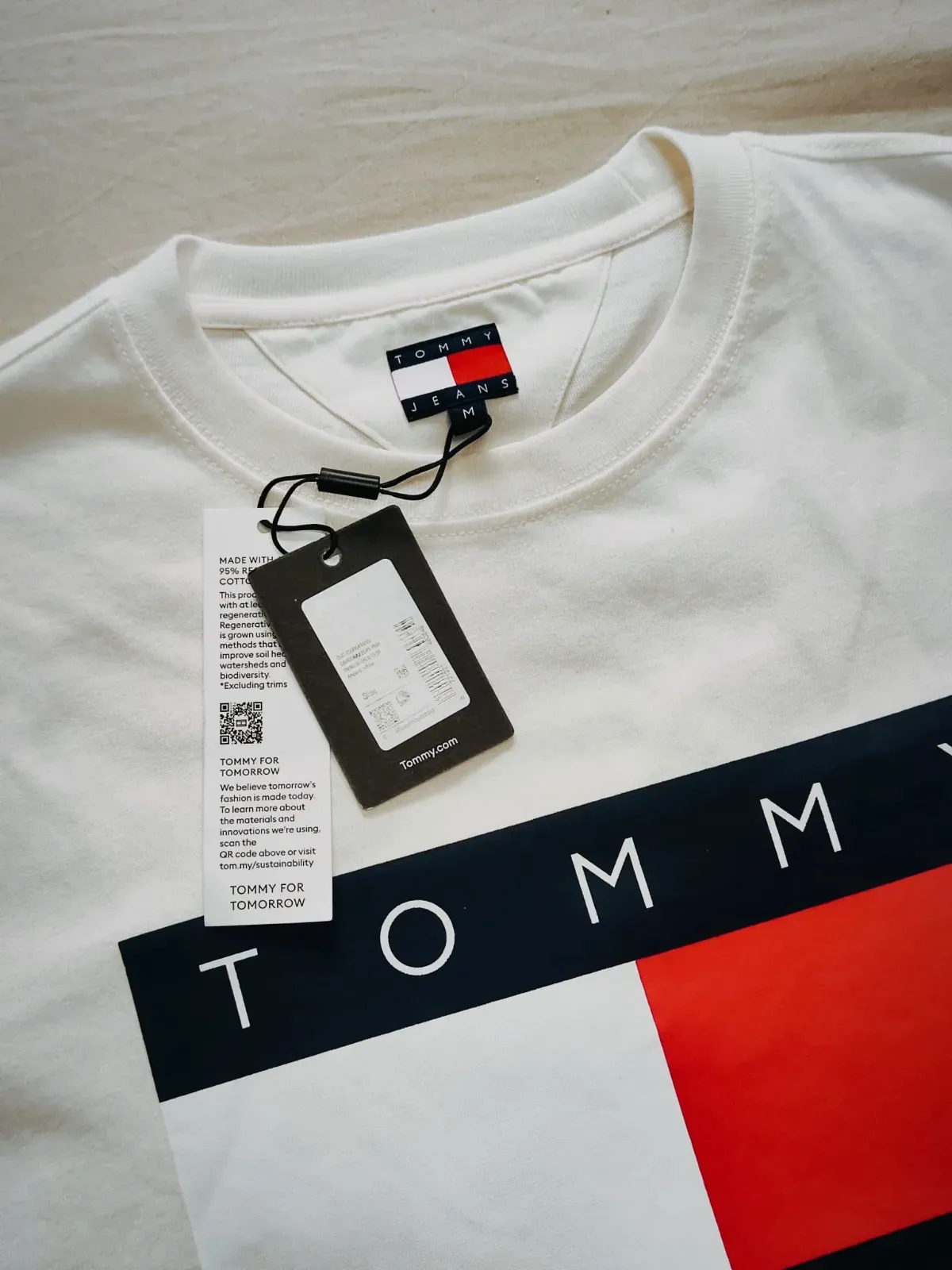 T-shirt Tommy Hilfiger Big Flag White - taille L – Tommy Hilfiger – taille L 6