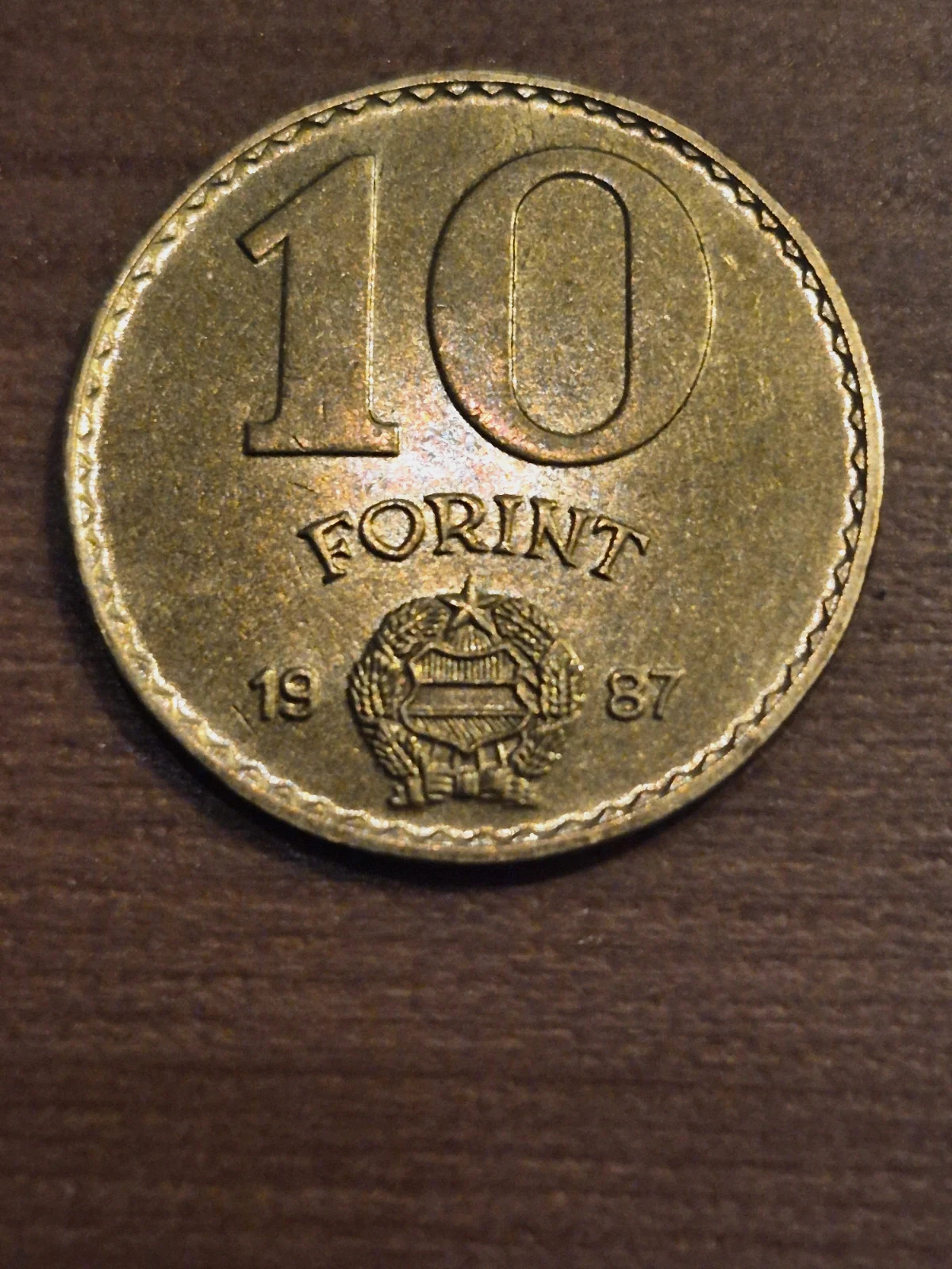 Pièce 10 Forint Hongrie 1987 - République Populaire