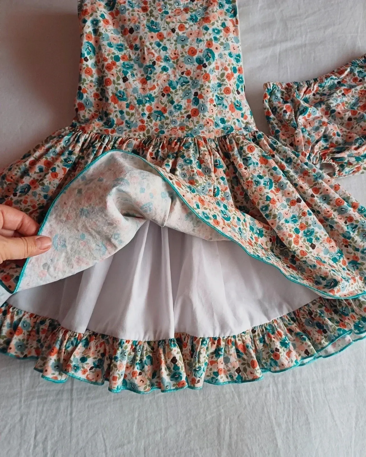 Vestido niña Lapeppa 6 años con estampado floral y braguita NUEVO 🌸 – Lapeppa – taille 6 ans / 116 cm 3