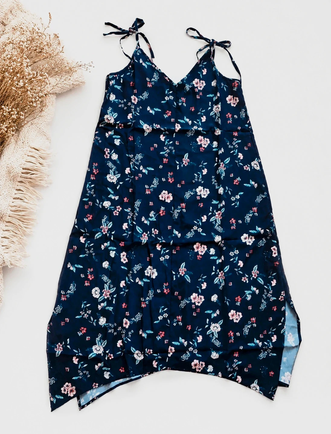 Vestido azul marino floral talla 36 | Veraniego – Lefties – taille S / 36 / 8
