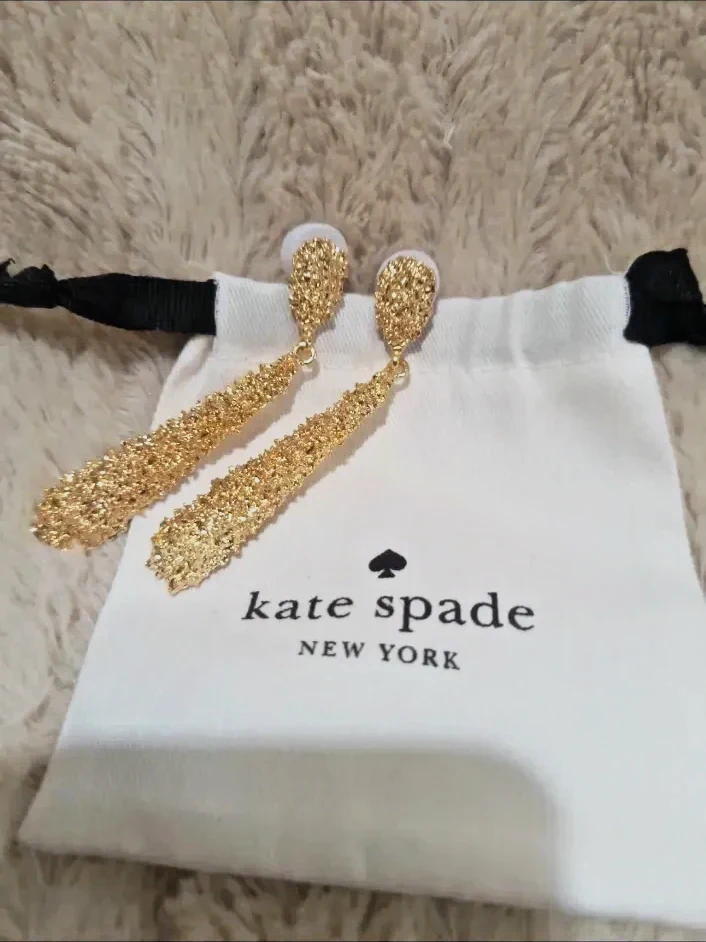 Boucles d'oreilles Kate Spade dorées